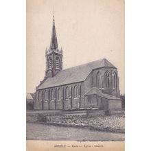 Abeele Church Poperinge Belgium Antique Postcard