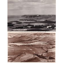 Kimmeridge 2x Spectacular Dorset Aerial RPC Old Postcard s