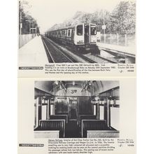Merseyrail Class 508 3 Car Train Bromborough Bake Station 2x Postcard