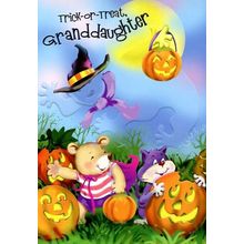 Trick-or-Treat Granddaughter - Halloween Greeting Card - 02649