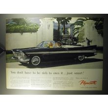 1957 Plymouth Convertible Ad - You don't have to be rich to own it.. just smart