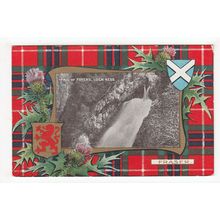 Fall of Foyers Loch Ness Postcard HB Tartan Series Fraser