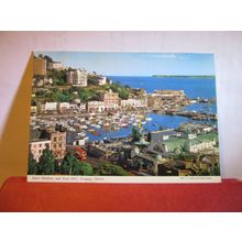 INNER HARBOUR & VANE HILL TORQUAY, DEVON vintage unused postcard by John Hinde =