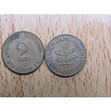 1979d 2 Pfennig Germany Coin