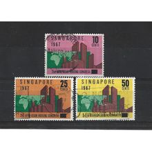 Singapore.2nd Afro-Asian Housing Congress set of 3.Fine Used.Jun25