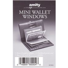 Mini Wallet Purse Photo Card Windows Plastic Insert