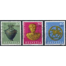 Pro Patria: 3 Values - Switzerland 1972 - FH - MiNr 972/4