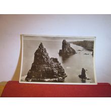 THE STACKS, DUNCANSBY, JOHN O'GROATS , CAITHNESS used vintage postcard RP =
