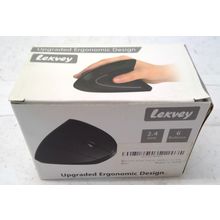 Lekvey Ergonomic Vertical Wireless Mouse, 2.4 GHz, 6 Buttons, Rechargeable