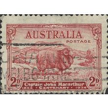 AUSTRALIA, MAMMALS, Merino Sheep, red 1913, 2d