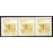 2136 25c Bread Wagon Fine MNH Dry Gum PNC 4/3 W1523