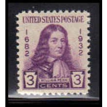 724 3c William Penn Fine MNH O3522