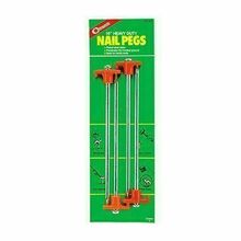Coghlans 8312 10" HD Metal Nail Pegs 4 Count