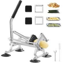 Commercial Vegetable Slicer, 1/4"+3/8"+1/2" Fruit Slicer, Stainless Steel an...