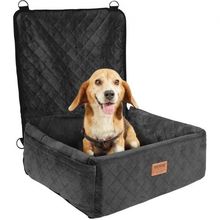 Dog Booster Car Seat Pet Car Seat for Small Medium Dog up to 40 lbs Black