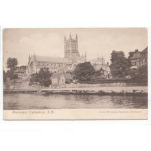 Worcester Cathedral 1916 Local Publisher Fredk Workman Stationer Postcard