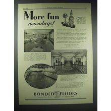 1929 Congoleum-Nairn Bonded Floors Ad - Sealex Linoleum