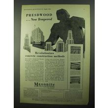 1931 Masonite Tempered Presdwood Ad - Revolutionizes
