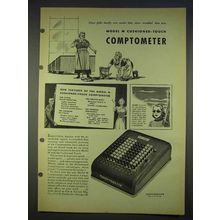 1940 Model M Cushioned-Touch Comptometer Ad