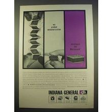 1963 Indiana General Microstack Ad - Miniaturization