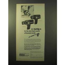 1970 Eumig Viennette 5 and Viennette 8 Movie Cameras Ad