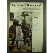 1970 USF&G Insurance Ad - Your Agent Insure