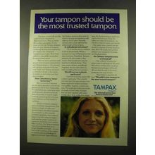 1975 Tampax Tampons Ad - Should be Most Trusted
