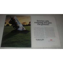 1985 Dow Turflon Ad - Service Calls Running You Into the Ground?