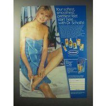 1985 Dr. Scholl's Foot Beauty Products Ad - Softest