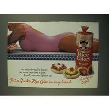 1987 Quaker Rice Cakes Ad - Put a Quaker Rice Cake in My Hand