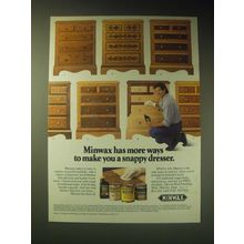 1989 Minwax Stains Ad - Minwax has more ways to make you a snappy dresser