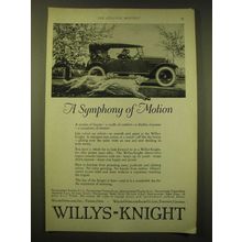 1924 Willys-Knight Cars Ad - A symphony of motion