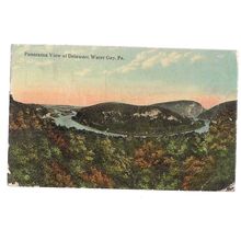 VIEW OF DELAWARE WATER GAP, PENNSYLVANIA, USA used vintage postcard