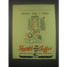 1949 Sharps Toffee Ad - Britain's need