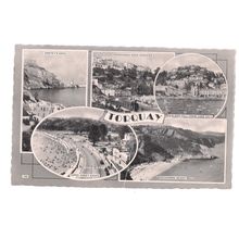 multiview, TORQUAY, DEVON used vintage postcard 1960 pm =