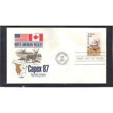 FDC Artmaster 2294 22c Mule Deer (Cachet-U/A) CV40078