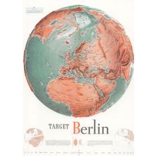 Target Berlin Map WW2 German Military Orientation Course Postcard