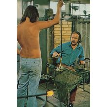 Master Glass Maker Great Torrington North Devon Crafts Postcard