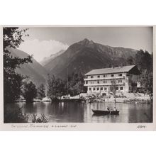 Rowing Boat at Berghotel Tramserhof Austria RPC Postcard