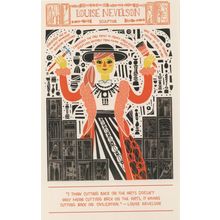 Louise Nevelson Russian Born American Sculptor Art Postcard
