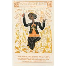 Mary Edmonia Lewis First Black Lady Sculptor Artist Postcard