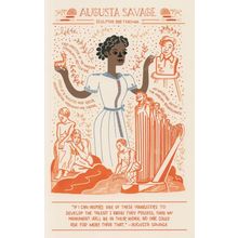 Augusta Savage African American Equality Sculptor Postcard