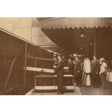 Paddington London Train Station in 1920s Driver Train GWR Postcard