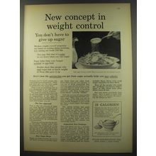 1956 Sugar Information, Inc. Ad - New concept in weight control