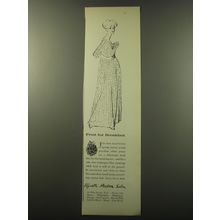 1960 Elizabeth Arden Robe Ad - Fruit for Breakfast