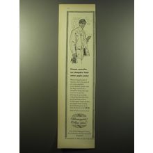 1960 Bloomingdale's Fashion Ad - our sheepskin lined cotton poplin jacket