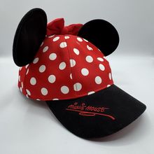 Disney Parks Authentic Minnie Mouse Ears Hat Cap Youth Polka Dot Disney