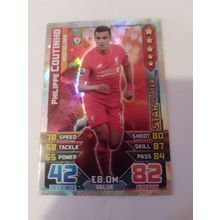 match attax 15/16 star player philippe coutinho