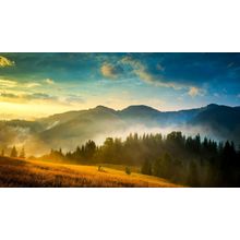 Mountains Landscape Poster Canvas Movie Film Print A0 A1 A2 A3 A4 A5 A6 Art Wall