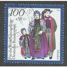 GER 1994 100pf+ 50 'NATIONAL COSTUMES- MINDEN' FINE USED (EBID47-592)